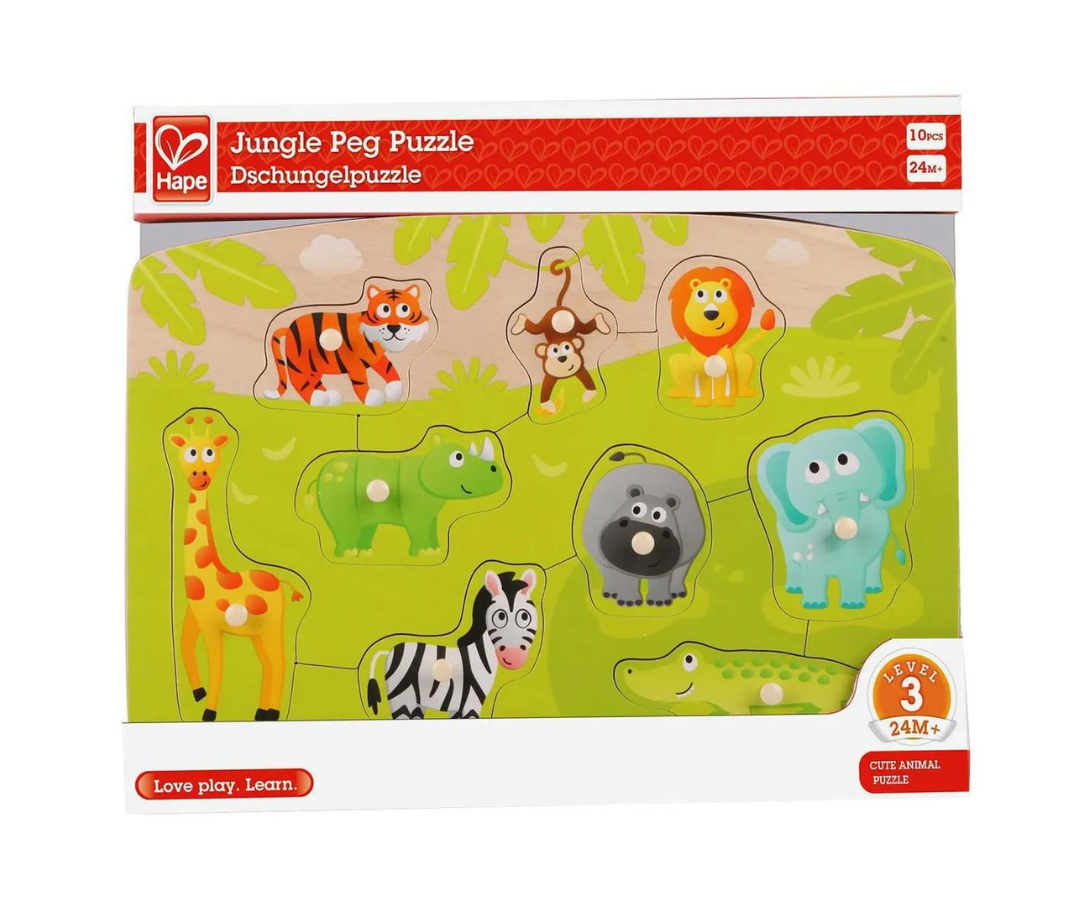 Rompecabezas Jungle Peg Multicolor Hape