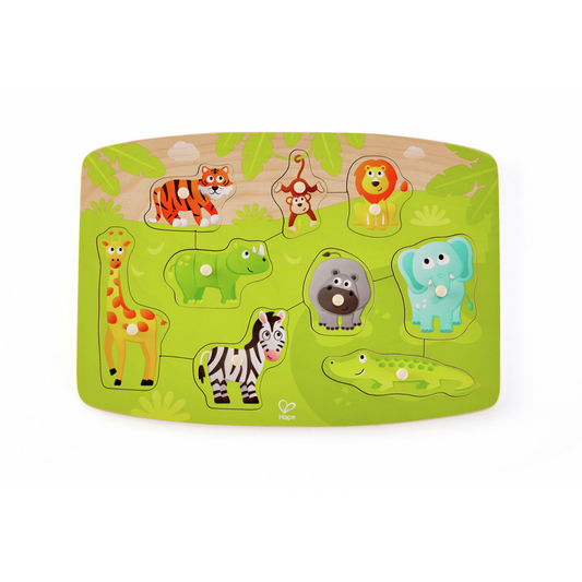 Rompecabezas Jungle Peg Multicolor Hape