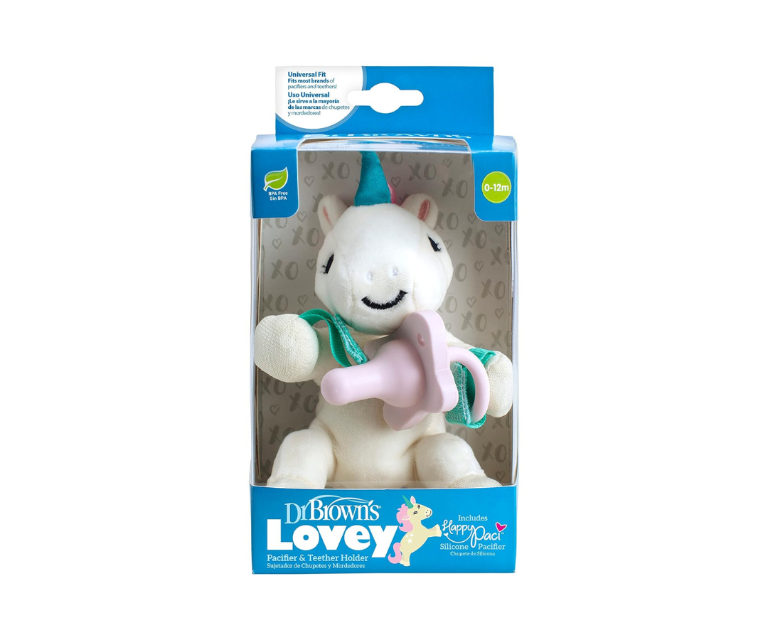 Unicornio Lovey Chupete De Silicon Dr Brown