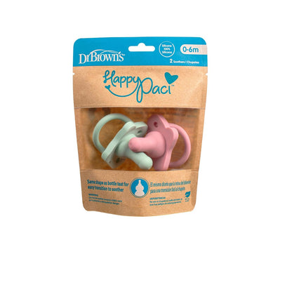 Pacificador HappyPaci x2 | Rosa y Verde