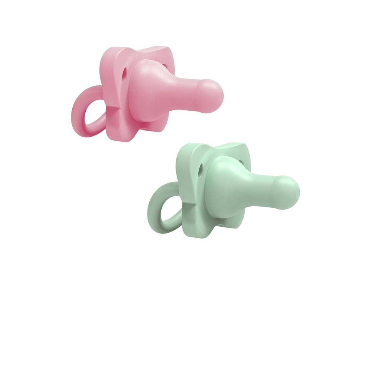 Pacificador HappyPaci x2 | Rosa y Verde