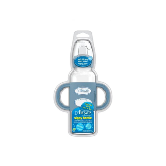 Vaso Con Boquilla Suave y Agarraderas 8 Oz | Azul