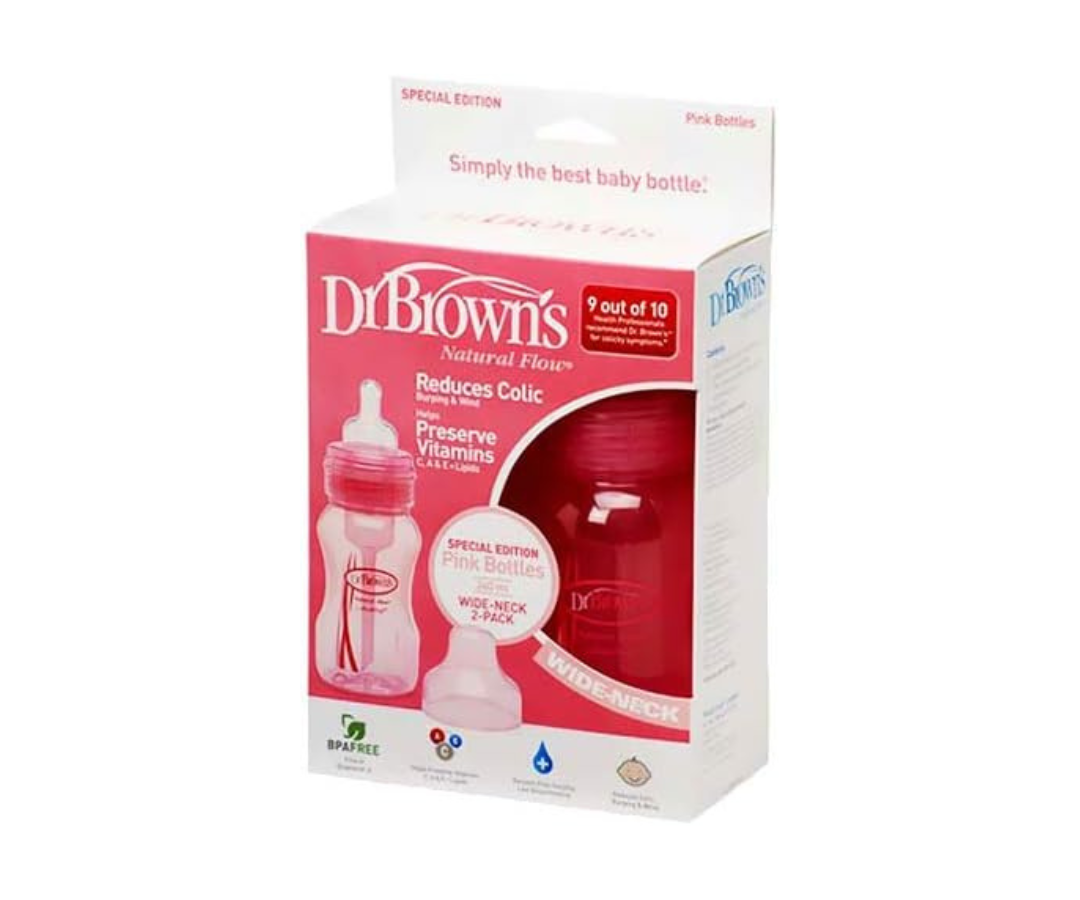 Set Biberones X2 Cuello Ancho 8Oz Dr Brown