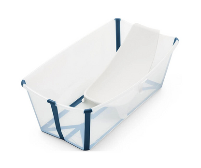 Bañera Flexi Con Soporte Stokke Azul transparente