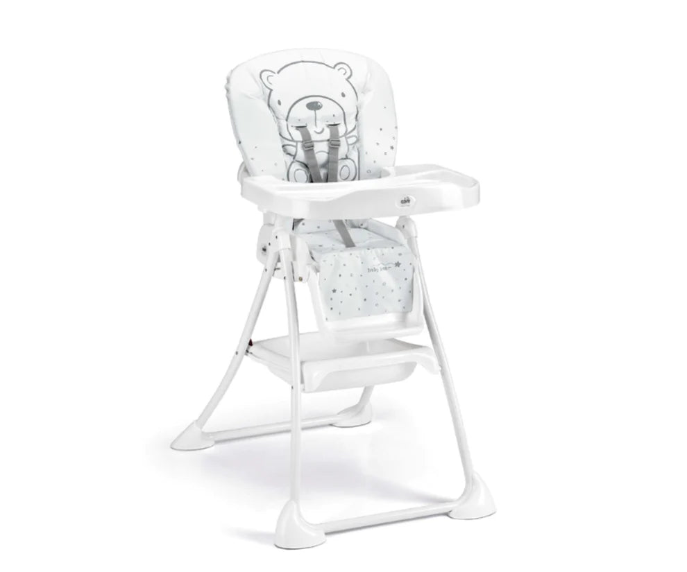 Silla De Comer Mini Osito Blanco Born