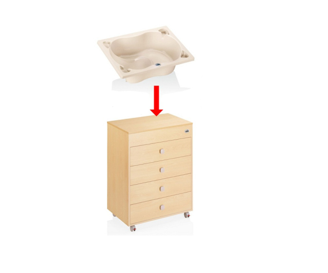 Bañera Con Mueble Y Cambiador Casita Cam