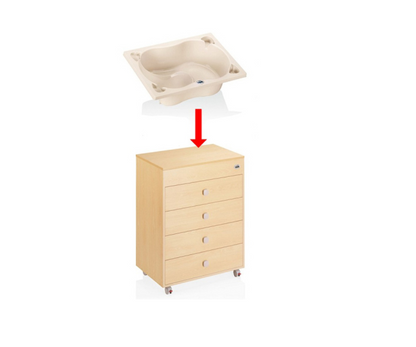 Bañera Con Mueble Y Cambiador Casita Cam