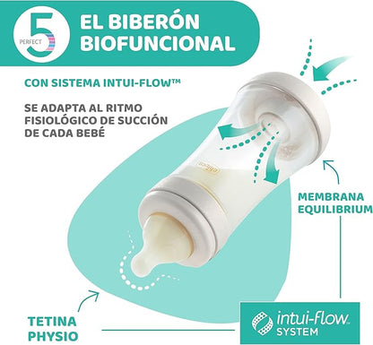 Biberón Chicco Perfect 5 de silicona - 150 ml