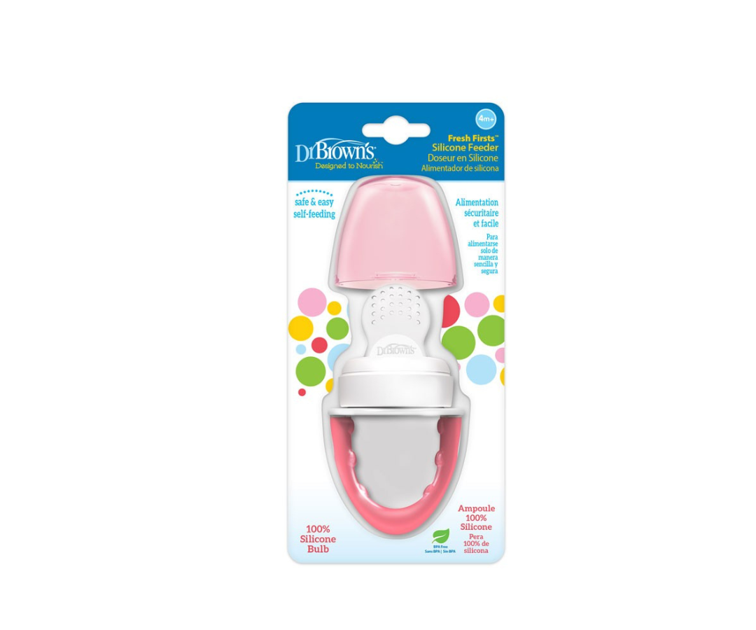 Alimentador de silicona fresh rosado