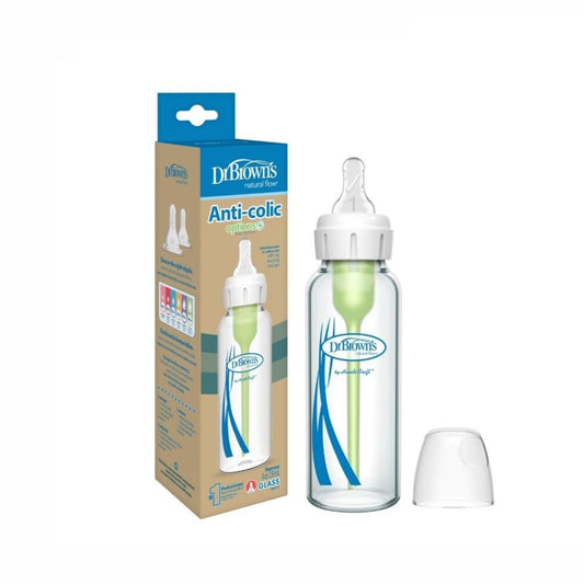 Biberón Options de Vidrio Boca Estándar 8 Oz