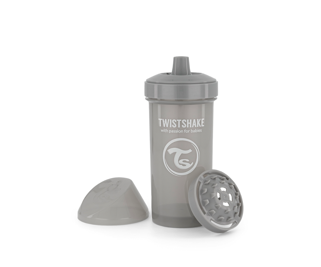 VASO KID TWISTSHAKE 360 ML 12+M GRIS