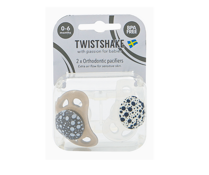 Pacificador X2 Grey White  0 - 6 Meses