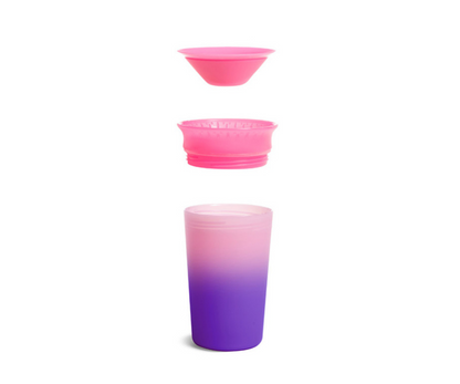 MIRACLE 360 TAZA CAMBIA DE COLOR SIPPY 9 OZ- ROSA MUNCHKIN