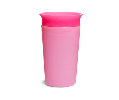 MIRACLE 360 TAZA CAMBIA DE COLOR SIPPY 9 OZ- ROSA MUNCHKIN