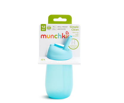 VASO 10OZ SIMPLE CLEAN STRAW CUP BLUE MUNCHKIN