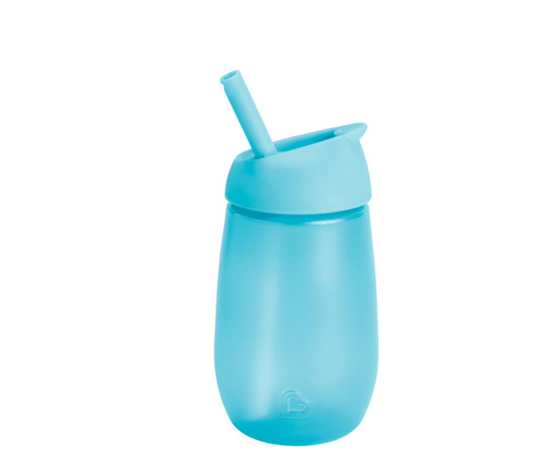 VASO 10OZ SIMPLE CLEAN STRAW CUP BLUE MUNCHKIN