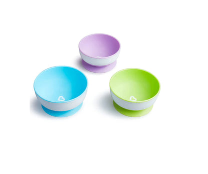 Set 3 Platos Hondos Con Ventosa