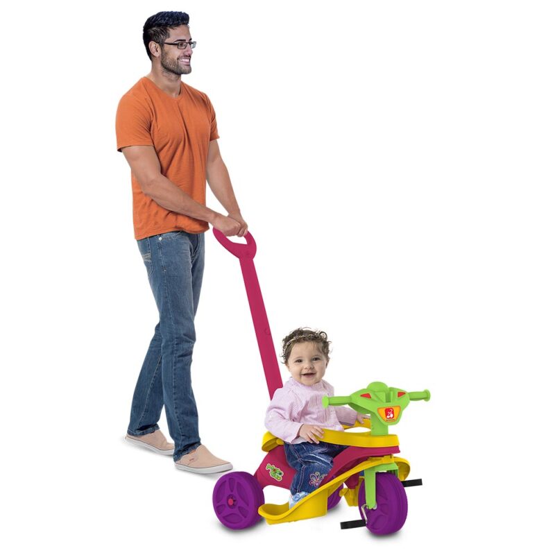 Moto De Paseo Con Pedal | Rosa - Brinquedos