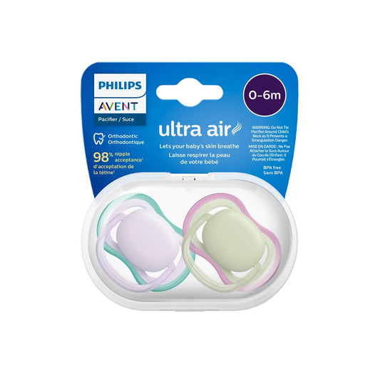 Pacificador Ultra Air x2 0 a 6 Meses | Niña Avent