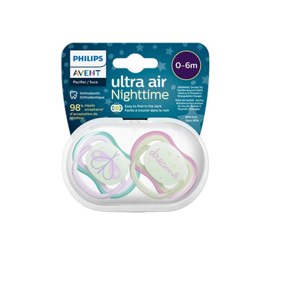 Pacificador Ultra Air Noche Niña 0 a 6m x2