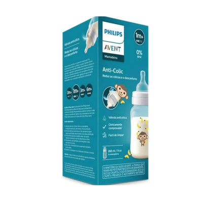 Biberón 9oz Diseño de Animalitos | Monito Avent