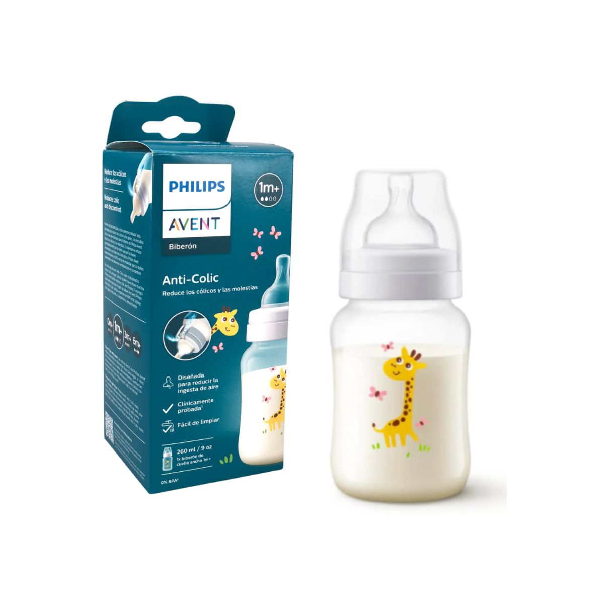 Biberón 9oz Diseño de Animalitos | Jirafa Avent