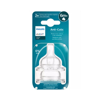 Tetina Anti Cólico | Flujo Espeso x2 Avent