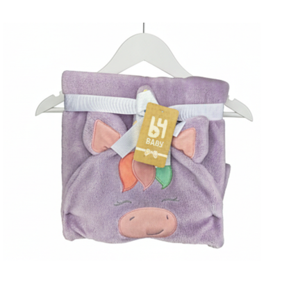 Cobija Con Capucha Unicornio B4 Baby