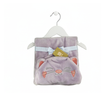 Cobija Con Capucha Gatita B4 Baby