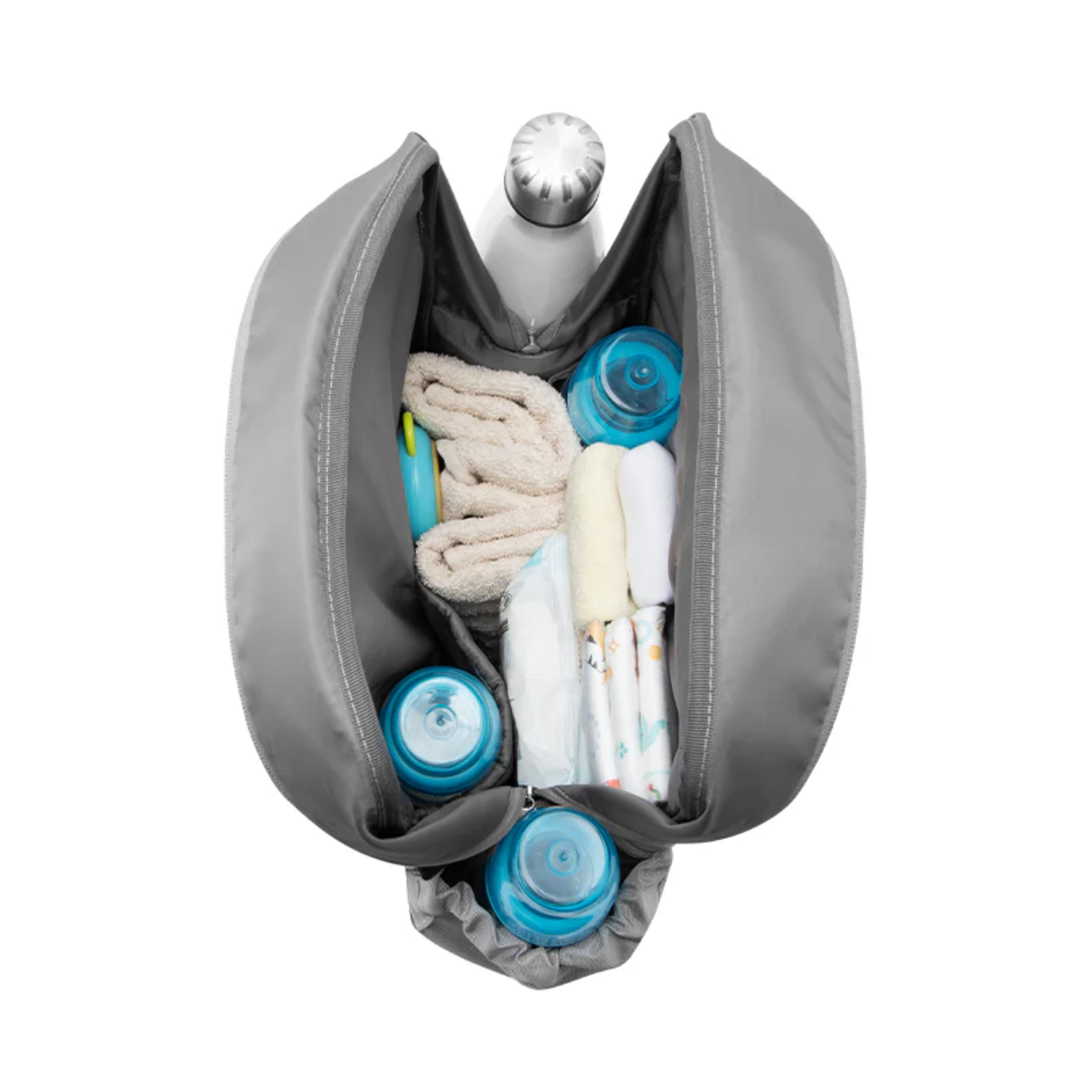 Mochila Pañalera Mediana Hedgehog | Gray