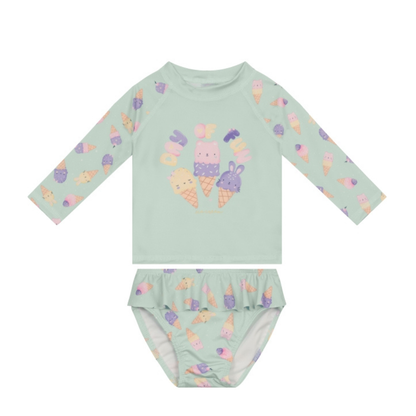 Traje de baño Blusa Y Braga Nena | Verde Brandili