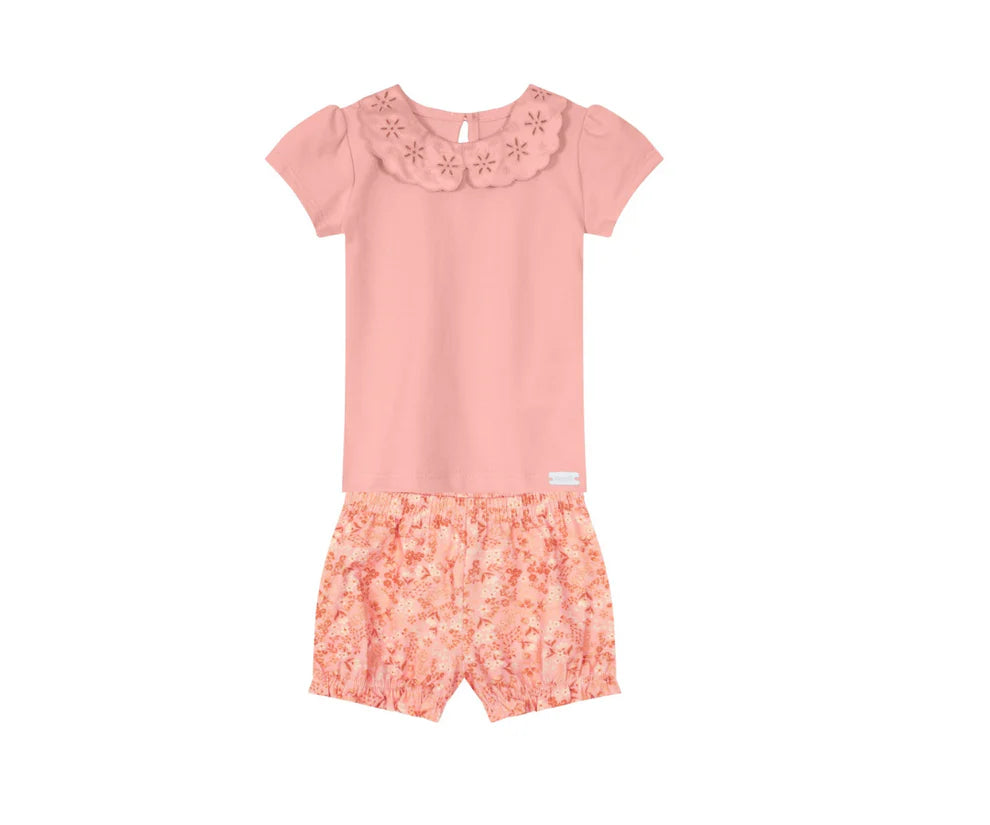 Conjunto Para Nenas  Blusa Y Shorts Mundi