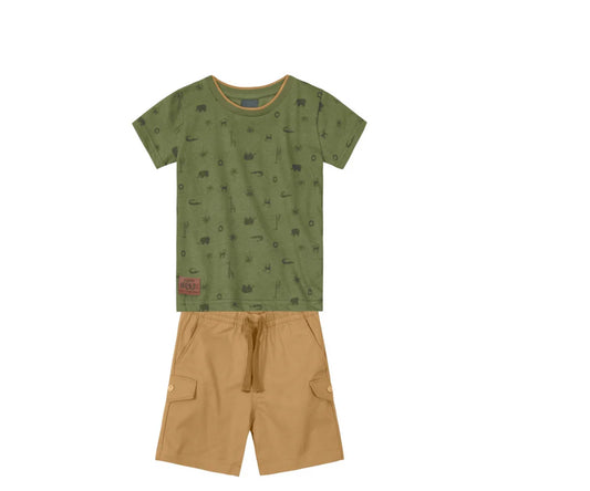 Conjunto Para Nenes Camiseta Y Bermuda Mundi