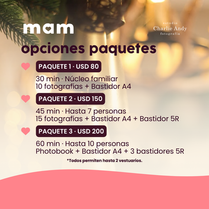 Sesiones Navideñas 2026 en MAM Jardín