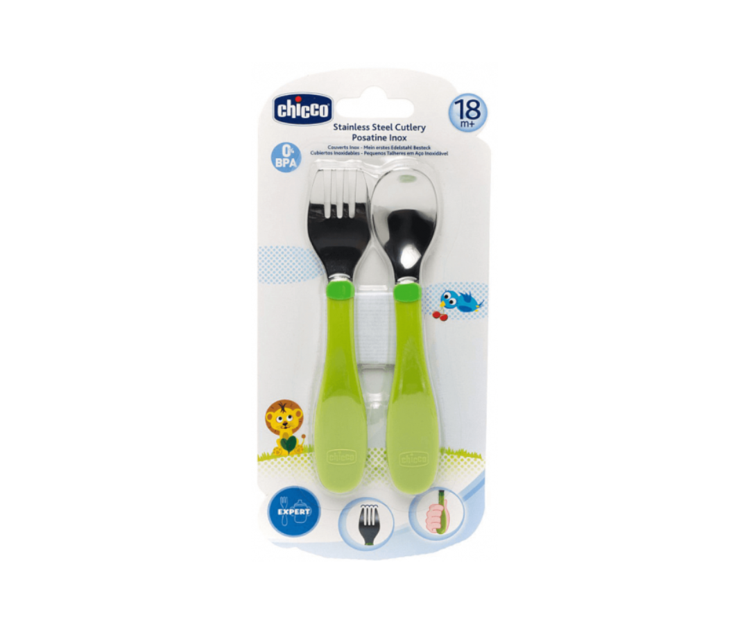 Cubiertos De Acero Inoxidable 18M Chicco