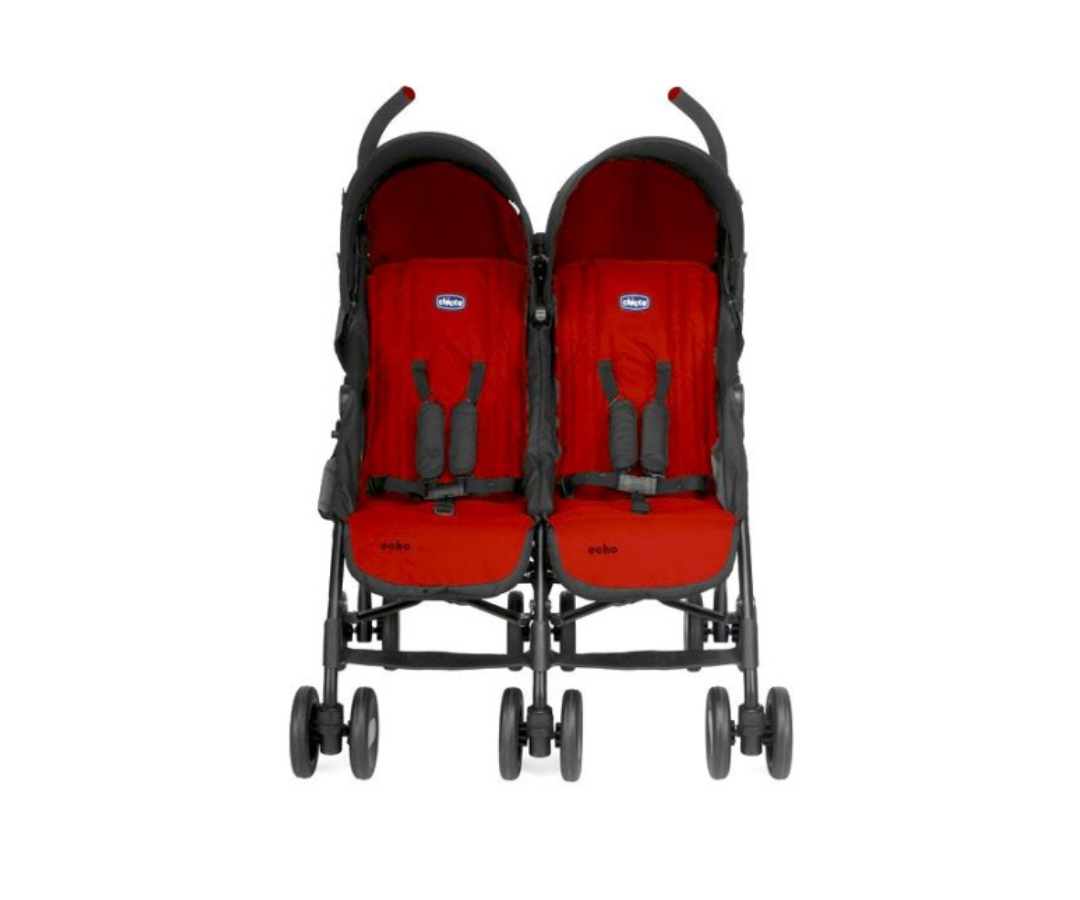 Coche Para Dos Bebes Echo Twin Garnet Chicco
