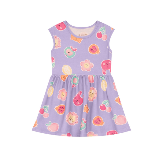 Vestido Nena Mix | Morado Brandili