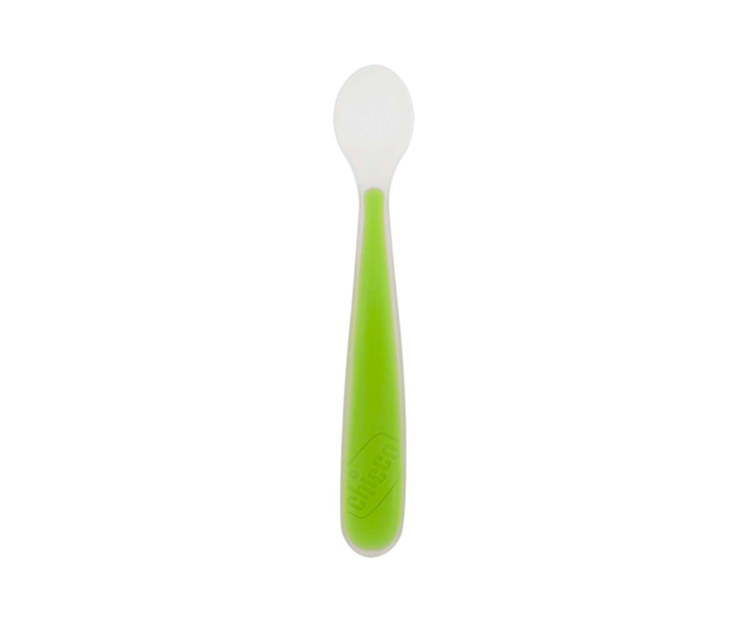 Cuchara Verde De Silicon 6M Chicco