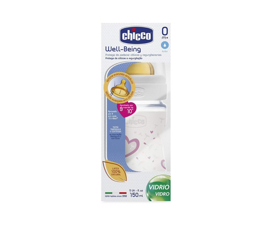 Biberón Decorado  Wb Vidrio 150Ml Chicco