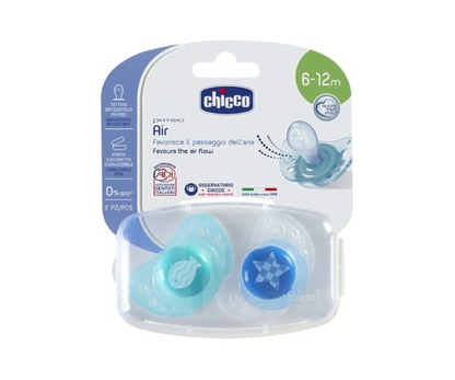 Pacificador Air Blue 6 A 12M X2 Chicco