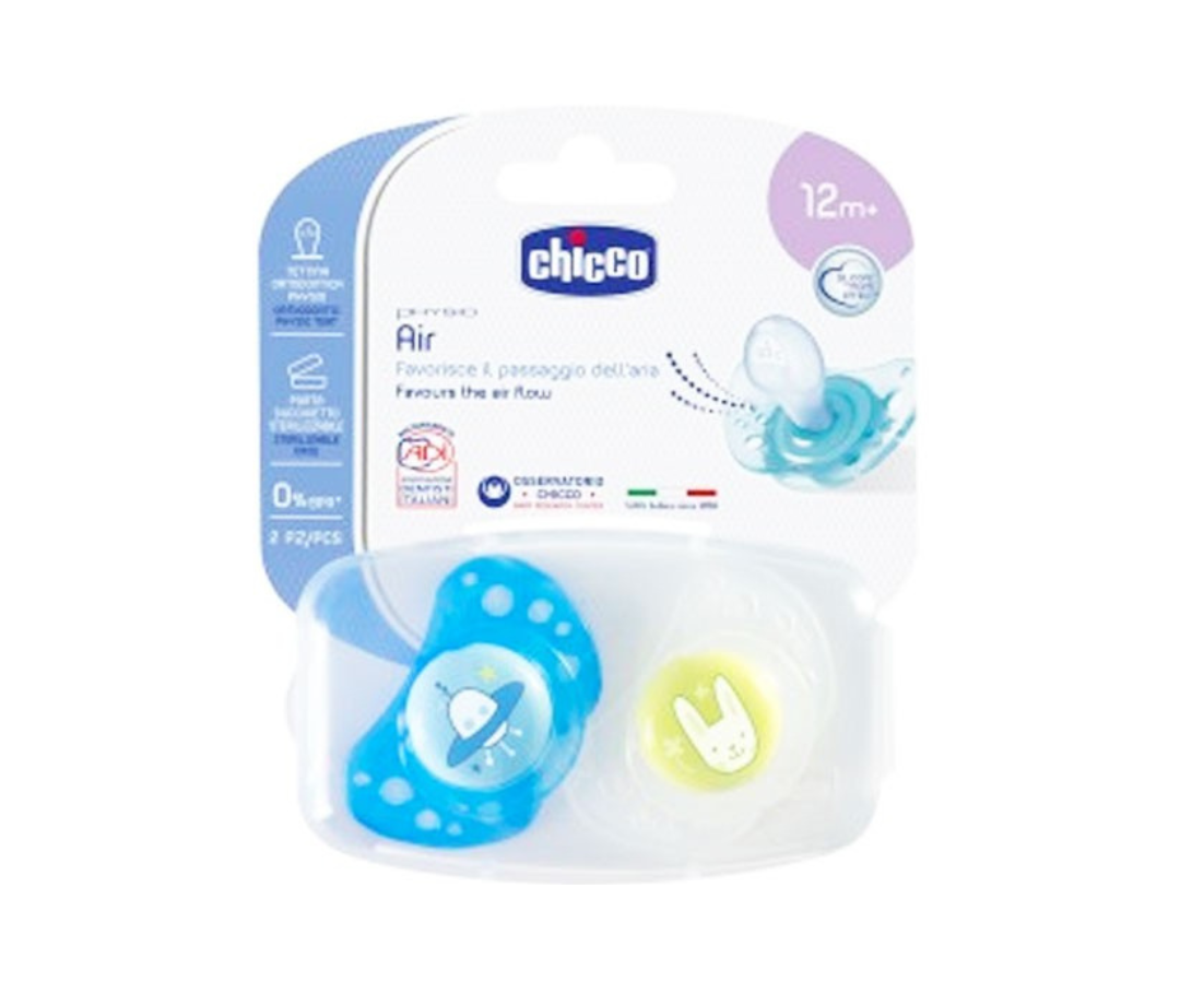 Pacificador Air Blue 12M X2 Chicco