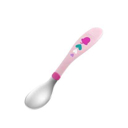 Cubiertos De Metal 18M | Rosa Chicco