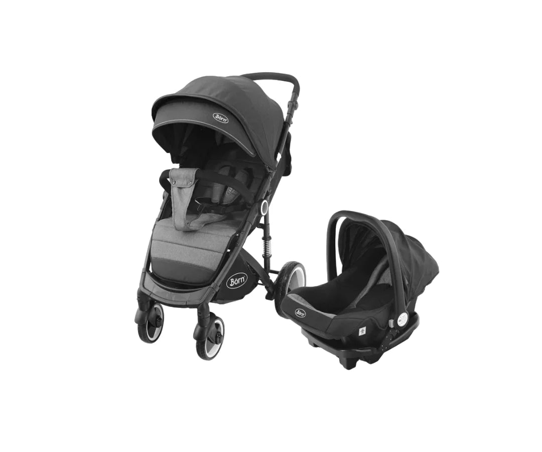 Coche Ziro Travel System 4 en 1 Gris