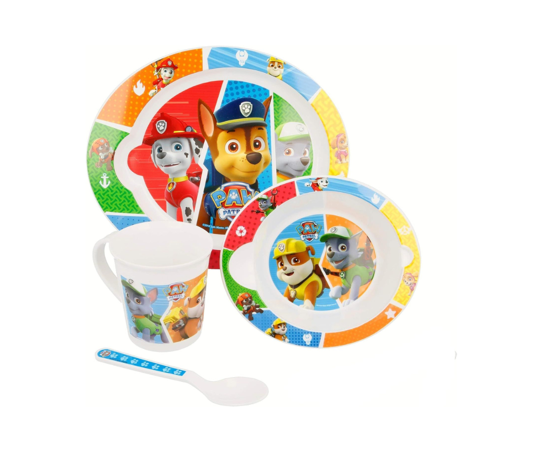 Set De Plato Y Cuchara Paw Patrol Disney