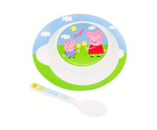 Set De Plato Y Cuchara Peppa Pig Disney