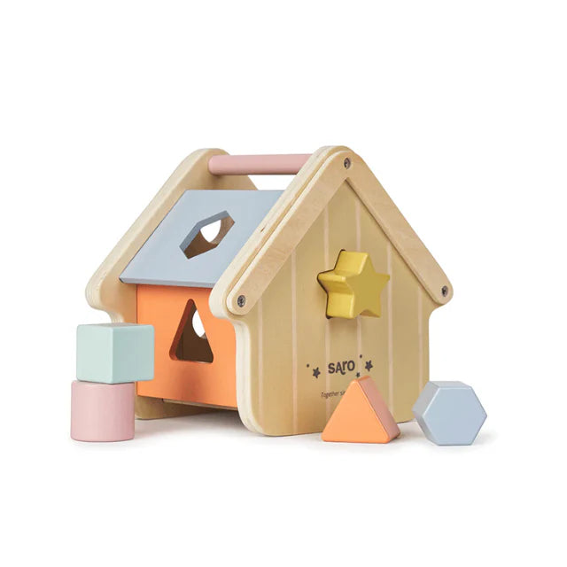 Casita de Piezas  Para Encajar Madera - Saro