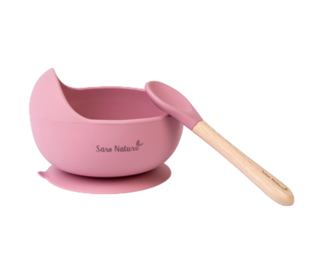 Cuenco con ventosa y cuchara