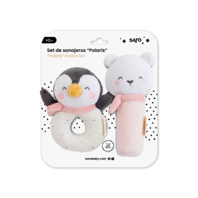 Set de Sonajero Polaris | Rosado - Saro