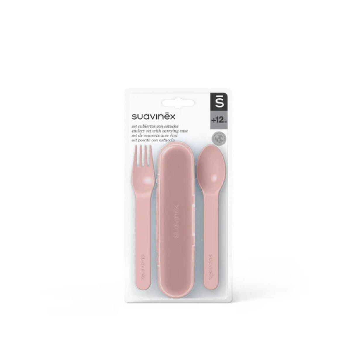 Cubiertos Mas Estuche | Rosado Suavinex