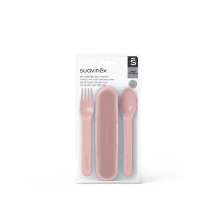 Cubiertos Mas Estuche | Rosado Suavinex